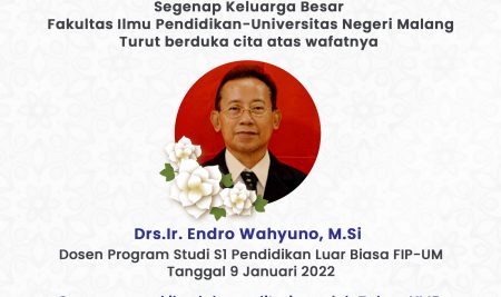 Selamat Jalan Drs.Ir. Endro Wahyuno , M.Si